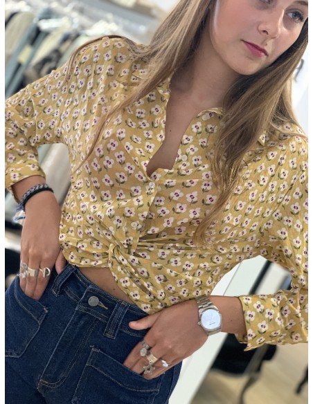 Top imprimé fleuri