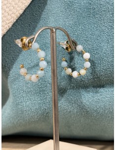 Créoles perles Amazonte